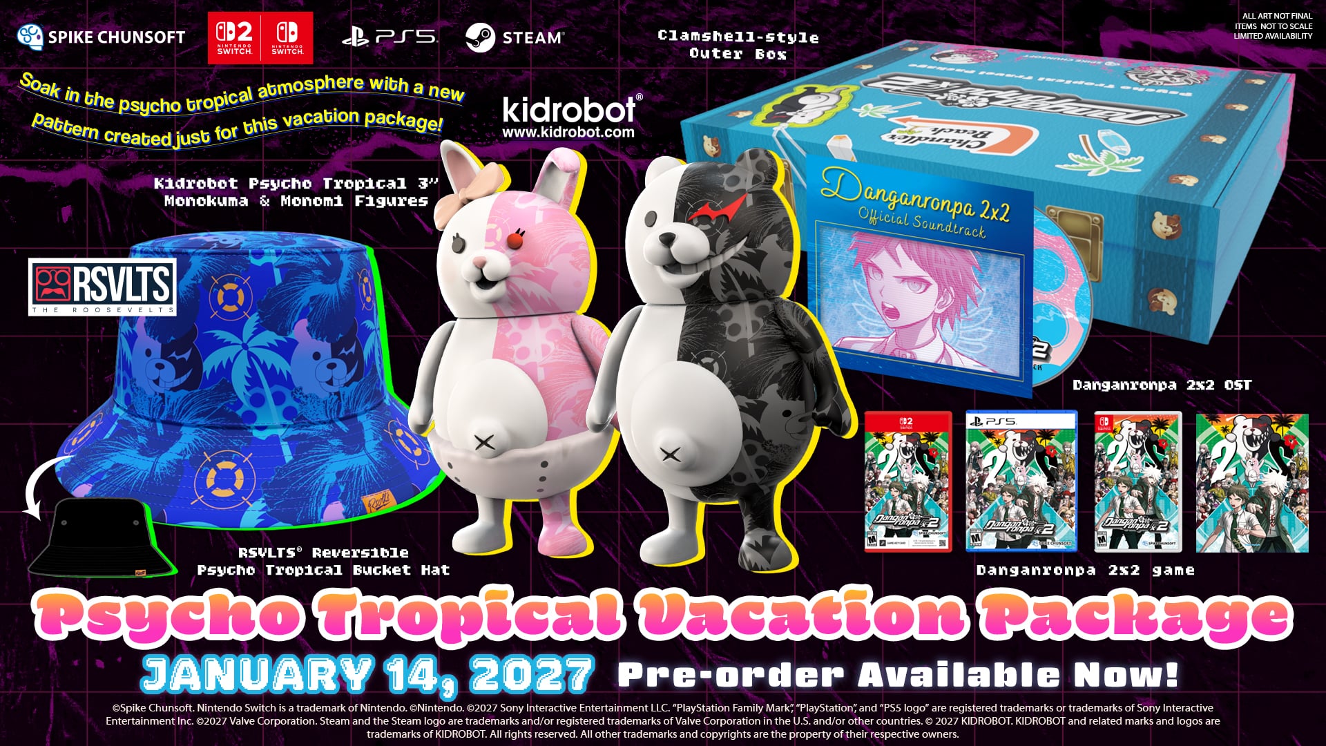 Danganronpa 2x2 Psycho Tropical Vacation Package